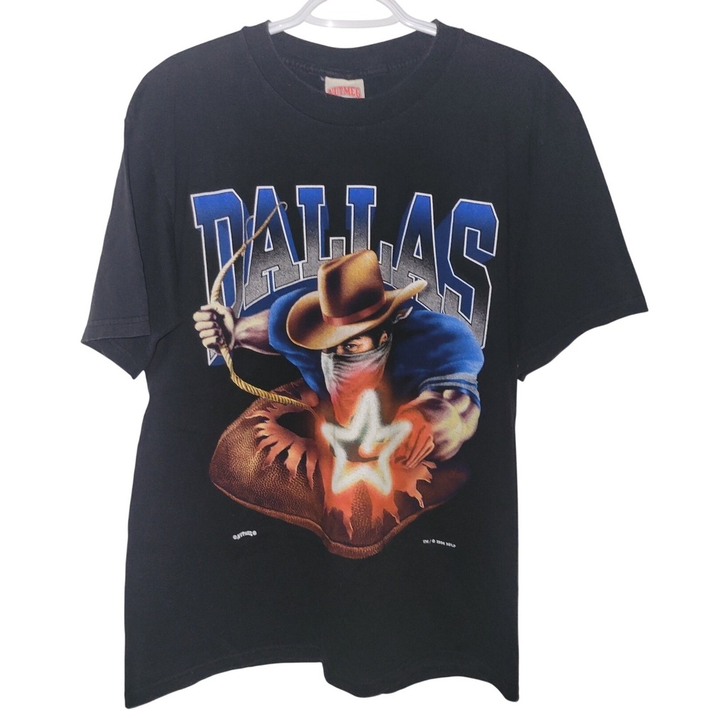 Vintage‎ Dallas Cowboys Breakthrough T-Shirt Size XL 1994 Nutmeg Double Sided
